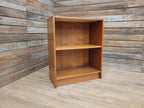 Mid Century Teak Open Bookcase Adjustable Shelf