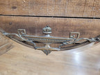 Art Deco Neoclassical Metal Framed Bevelled Wall Mirror Urn Detail