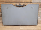 Art Deco Neoclassical Metal Framed Bevelled Wall Mirror Urn Detail