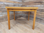Mid Century Teak Extending Dining Table Pull Out Leaves Removable Legs
