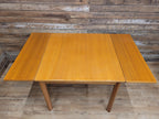 Mid Century Teak Extending Dining Table Pull Out Leaves Removable Legs