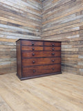 Early Victorian Mahogany Chest Of Drawers Seven Drawer Circa 1850