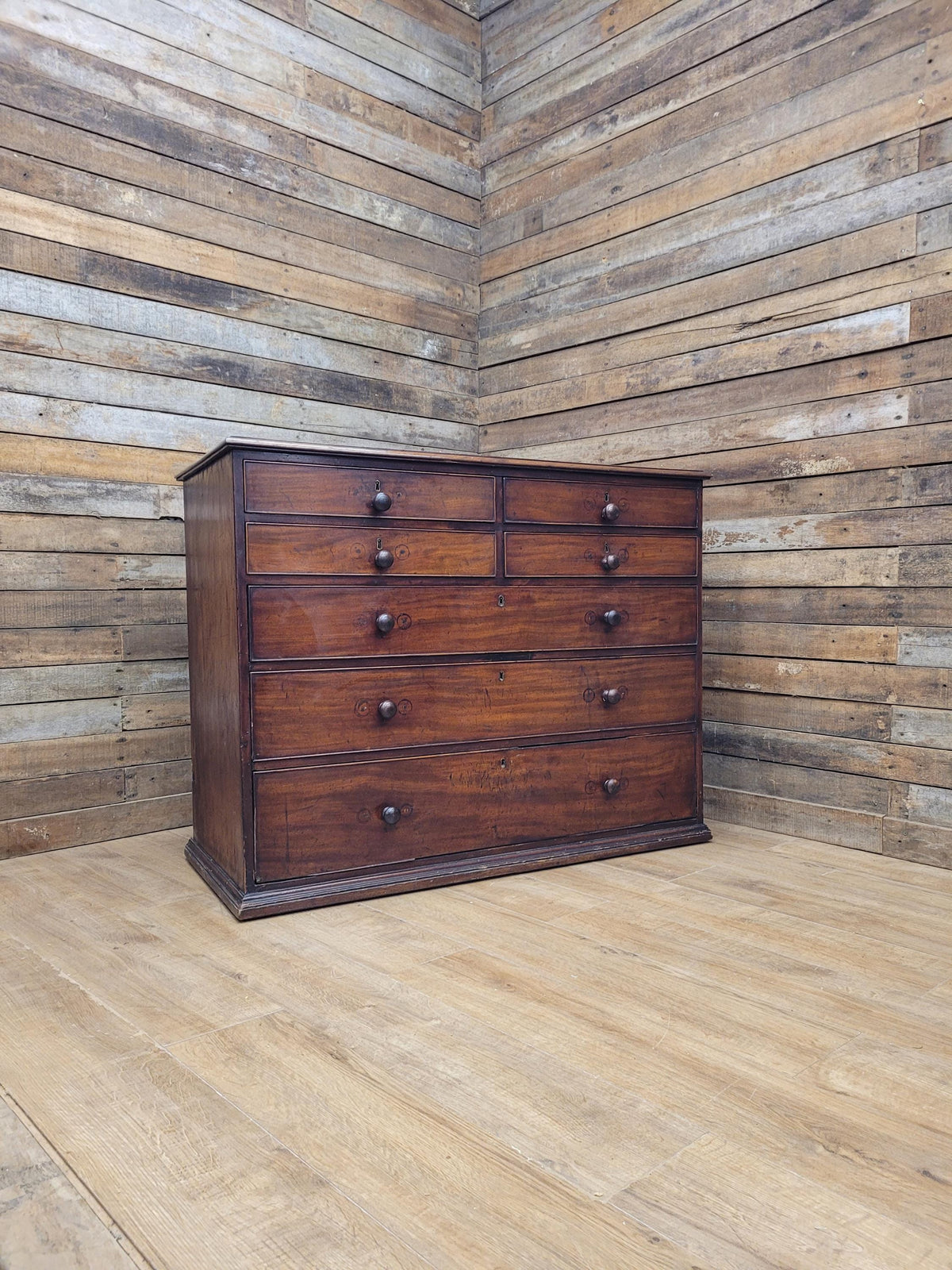 Early Victorian Mahogany Chest Of Drawers Seven Drawer Circa 1850