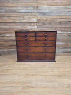 Early Victorian Mahogany Chest Of Drawers Seven Drawer Circa 1850