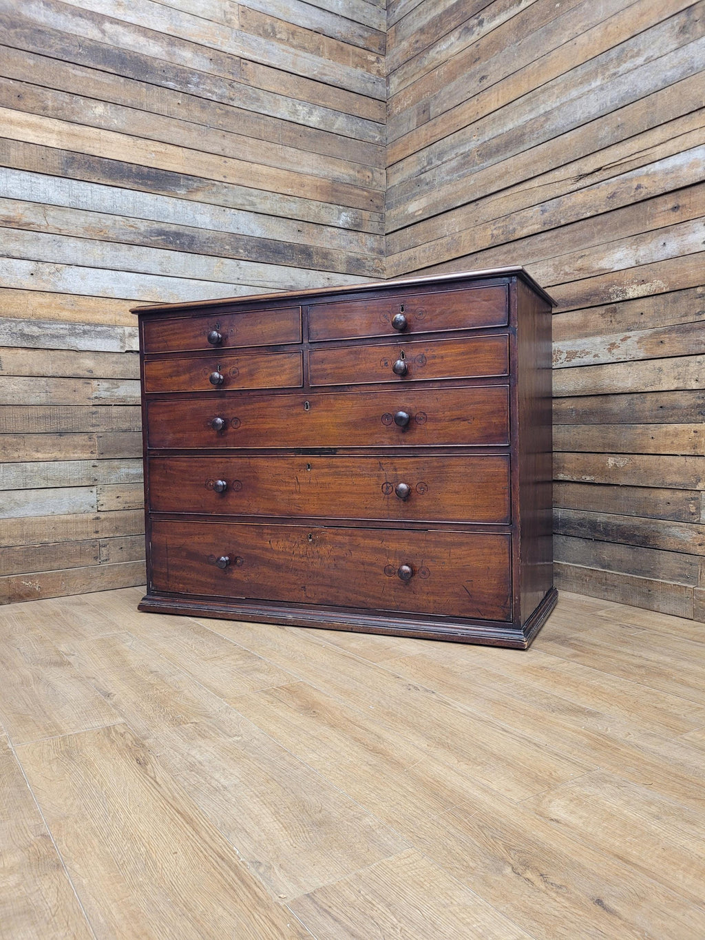 Early Victorian Mahogany Chest Of Drawers Seven Drawer Circa 1850