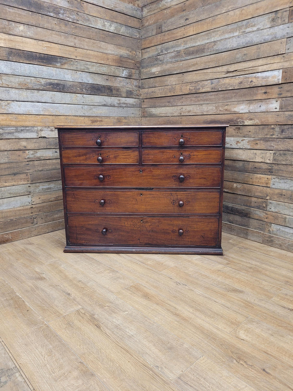 Early Victorian Mahogany Chest Of Drawers Seven Drawer Circa 1850