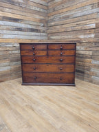 Early Victorian Mahogany Chest Of Drawers Seven Drawer Circa 1850