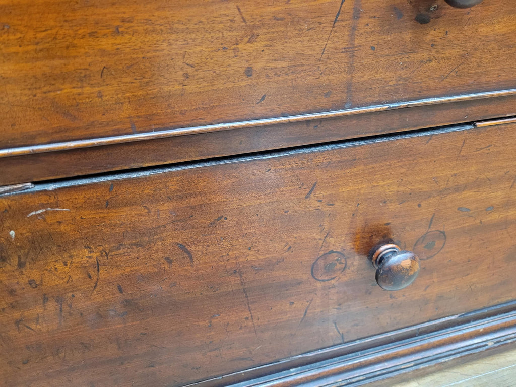 Early Victorian Mahogany Chest Of Drawers Seven Drawer Circa 1850