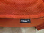 Vitra Armchairs Orange Fabric Alcove Plume Contract Highback Matching Pair
