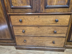 Victorian Mahogany Breakfront Compactum Wardrobe Four Doors Linen Press