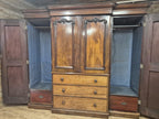 Victorian Mahogany Breakfront Compactum Wardrobe Four Doors Linen Press