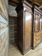Victorian Mahogany Breakfront Compactum Wardrobe Four Doors Linen Press