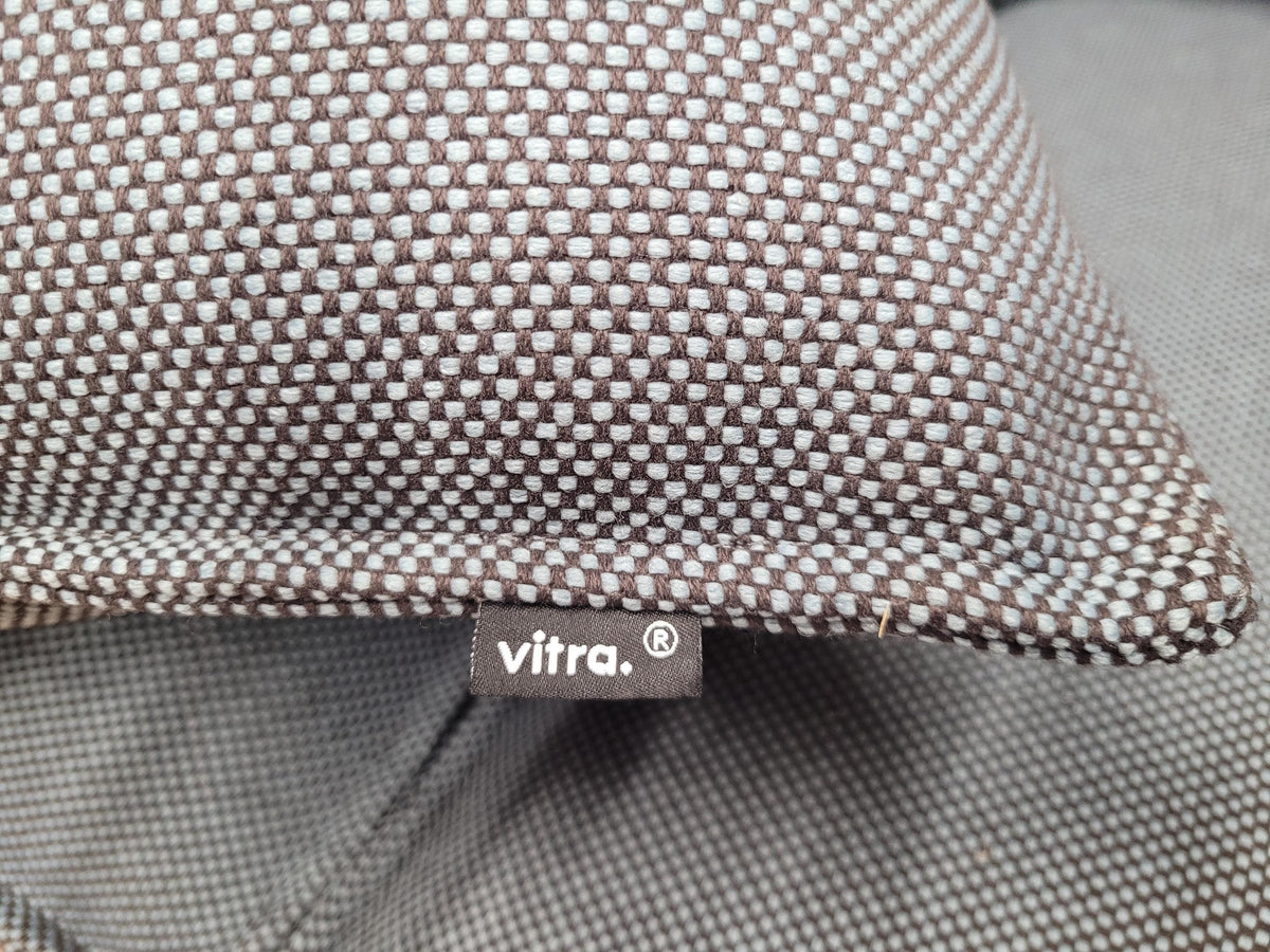 Vitra Sofa Grey Fabric Alcove Plume Contract Highback Two Seater