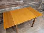 Mid Century Teak Extending Dining Table Pull Out Leaves Removable Legs
