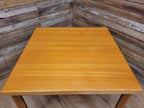 Mid Century Teak Extending Dining Table Pull Out Leaves Removable Legs