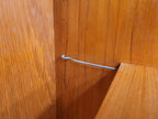 Mid Century Teak Tall Bookcase Adjustable Shelves Vintage Storage