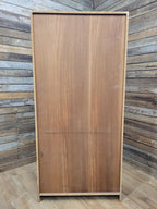 Mid Century Teak Tall Bookcase Adjustable Shelves Vintage Storage