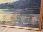 Penelope Tapestries Evening Gold Needlepoint Tapestry Vintage Sunset Landscape