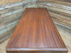Antique Mahogany Chest Of Drawers Inlaid Brass Handles Plinth Base