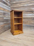 Windmill Pine Open Cabinet Adjustable Shelves Cable Access Hi Fi Storage