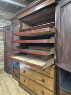 Victorian Mahogany Breakfront Compactum Wardrobe Four Doors Linen Press