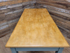 Vintage Wooden Writing Desk Painted Carriage House Two Drawers Kitchen Table