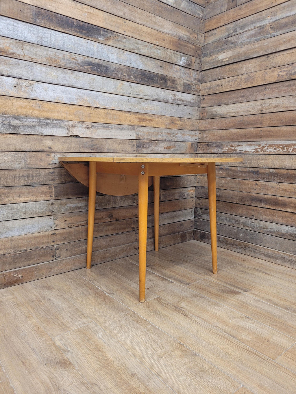 Vintage Formica Drop Leaf Dining Table With Removable Legs Mid Century