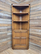 Ercol Corner Display Cabinet Elm Ash Old Colonial Model 474