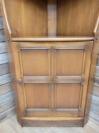 Ercol Corner Display Cabinet Elm Ash Old Colonial Model 474