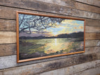 Penelope Tapestries Evening Gold Needlepoint Tapestry Vintage Sunset Landscape