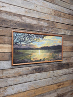 Penelope Tapestries Evening Gold Needlepoint Tapestry Vintage Sunset Landscape