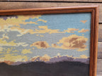 Penelope Tapestries Evening Gold Needlepoint Tapestry Vintage Sunset Landscape