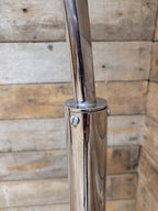 Chrome Arc Floor Lamp Retro Style Adjustable Dome Shade Dimmer
