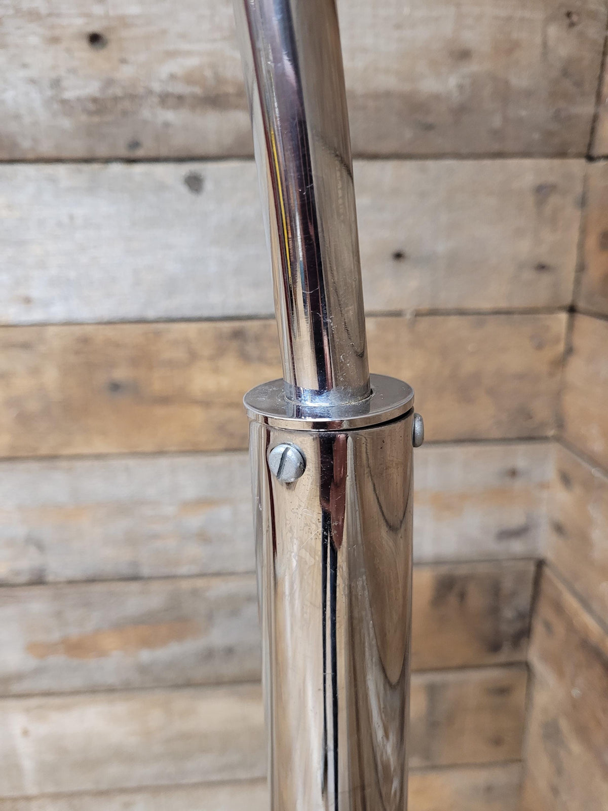 Chrome Arc Floor Lamp Retro Style Adjustable Dome Shade Dimmer