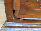 Antique Mahogany Chest Of Drawers Inlaid Brass Handles Plinth Base