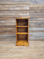 Windmill Pine Open Cabinet Adjustable Shelves Cable Access Hi Fi Storage