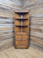 Ercol Corner Display Cabinet Elm Ash Old Colonial Model 474