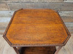 Art Deco Oak Book Table 1930s Octagonal Heals Style Three Tier