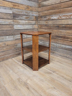 Art Deco Oak Book Table 1930s Octagonal Heals Style Three Tier