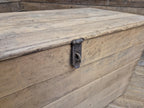 Antique Victorian Storage Chest Wooden Carriage Trunk Iron Handles