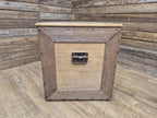 Antique Victorian Storage Chest Wooden Carriage Trunk Iron Handles