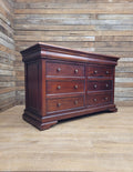 Solid Wood Chest Of Eight Drawers Georgian Style Hidden Storage