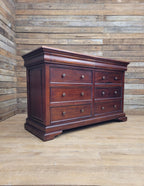Solid Wood Chest Of Eight Drawers Georgian Style Hidden Storage