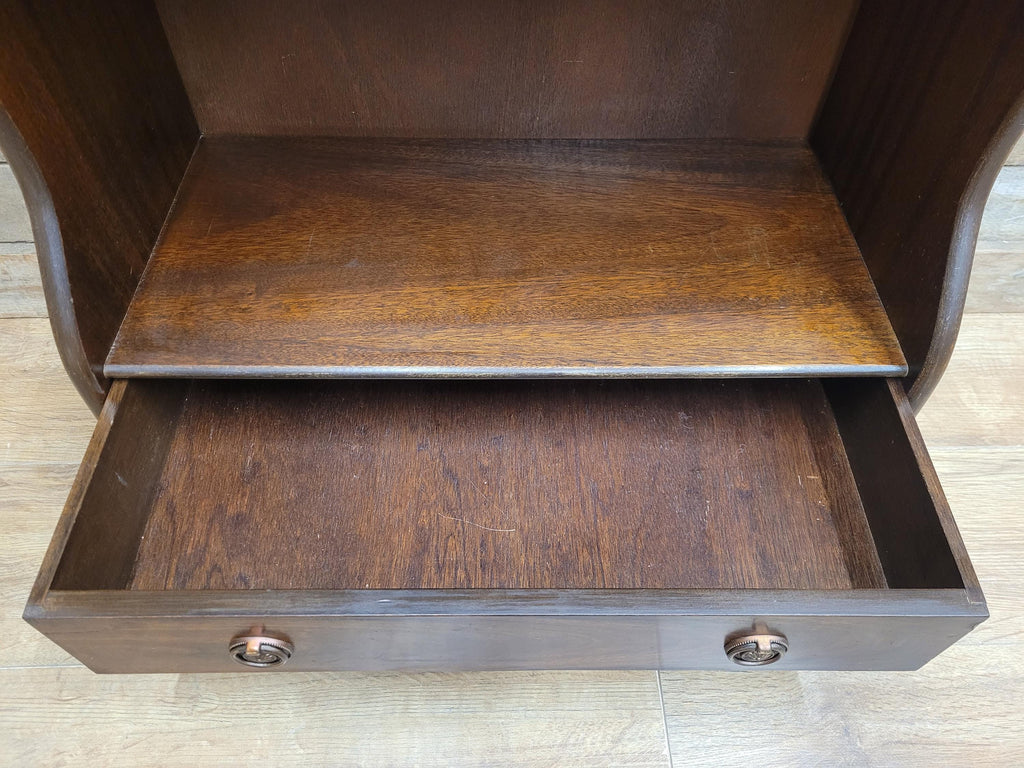 Northampton Collection Vintage Wooden Bookcase Georgian Style Shelves Drawer