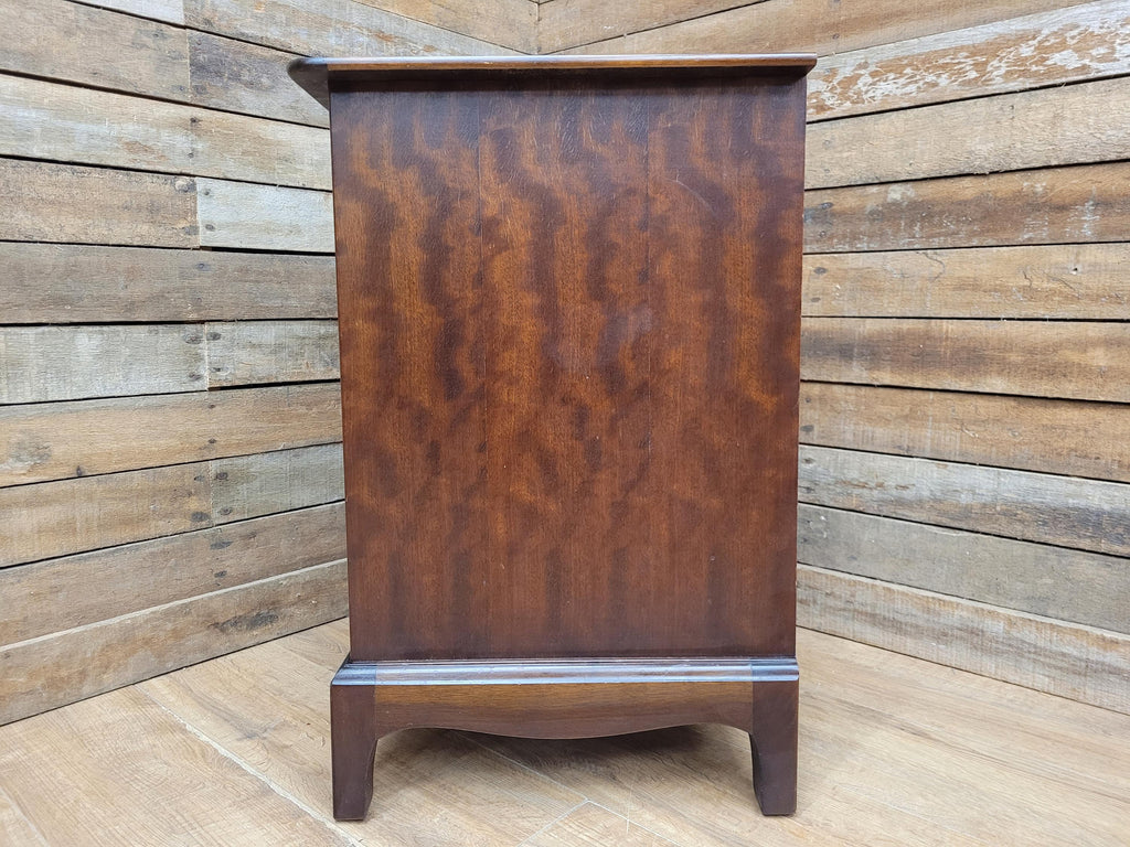 Stag Minstrel Four Drawer Bedside Chest Vintage Mahogany John Sylvia Reid