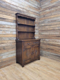 Jaycee Oak Welsh Dresser Vintage Carved Kitchen Display Cabinet Cupboard