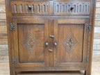 Jaycee Oak Welsh Dresser Vintage Carved Kitchen Display Cabinet Cupboard