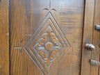 Jaycee Oak Welsh Dresser Vintage Carved Kitchen Display Cabinet Cupboard