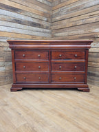 Solid Wood Chest Of Eight Drawers Georgian Style Hidden Storage
