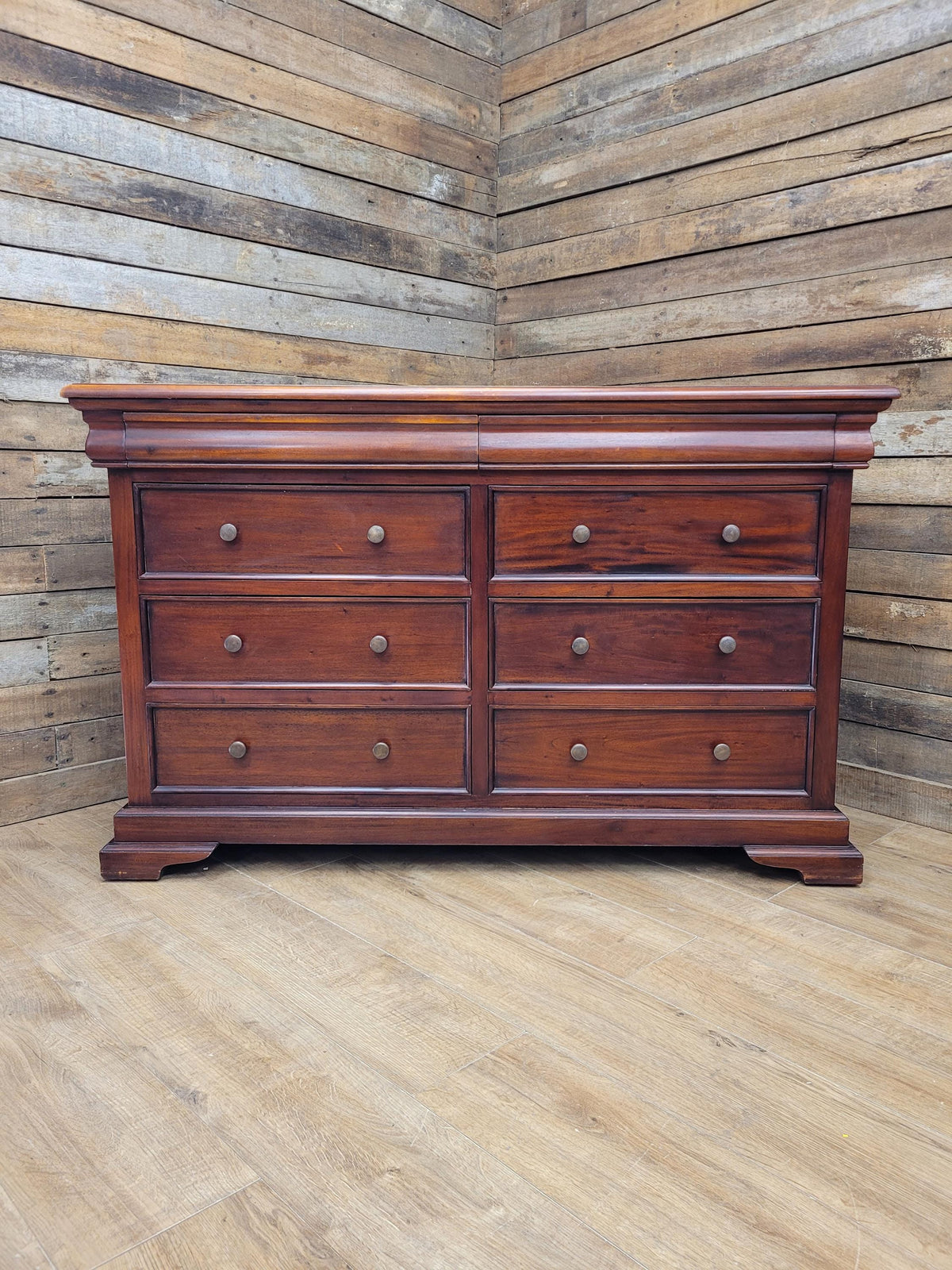 Solid Wood Chest Of Eight Drawers Georgian Style Hidden Storage